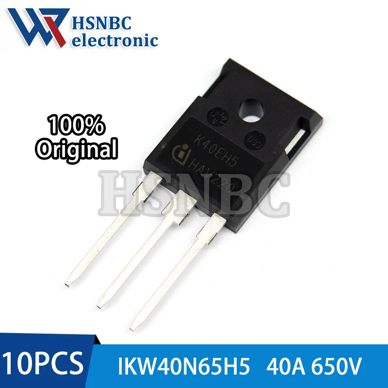 

10PCS IKW40N65H5 K40EH5 TO-247 40A 650V IGBT Power Transistor 100% New Original