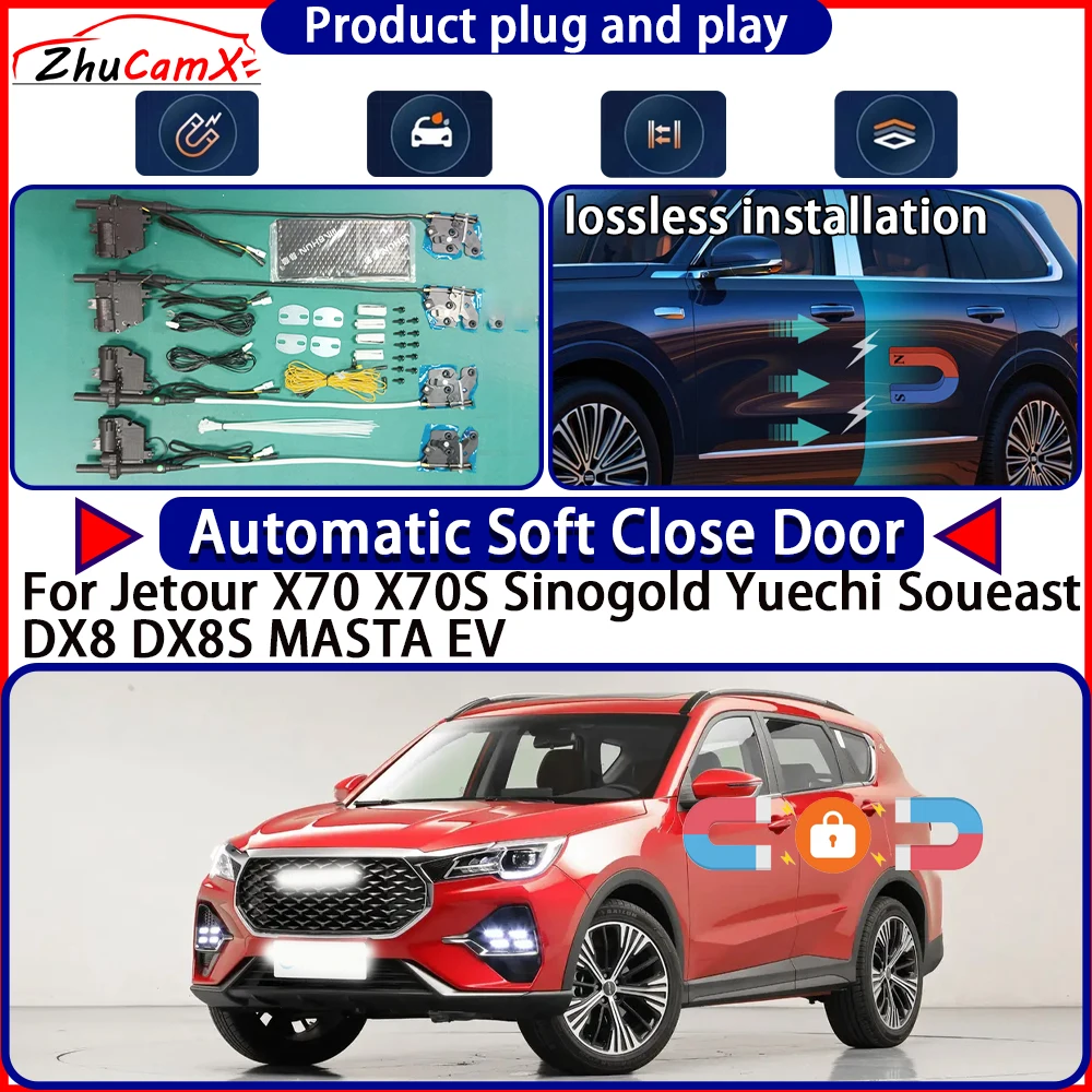 

Door Lock Actuator for Jetour X70 X70S Sinogold Yuechi Soueast DX8 DX8S MASTA EV Soft Close Door Kit Power Latch System Auto