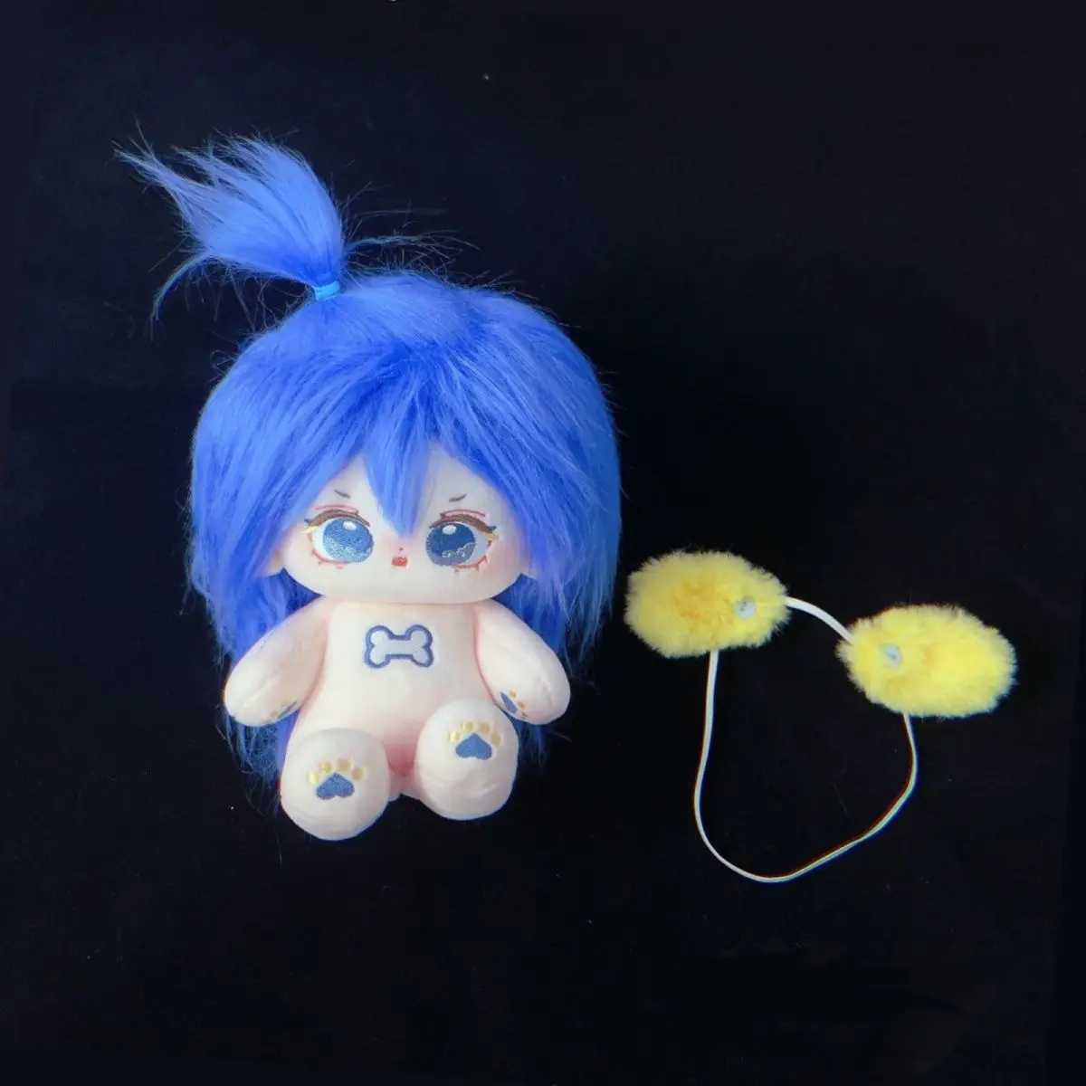 Wypchana 20-centymetrowa lalka z bawełnianymi włosami Star Garden Pluszowa zabawka DIY Stylizacja ze szkieletem Prezenty urodzinowe dla dzieci i dorosłych