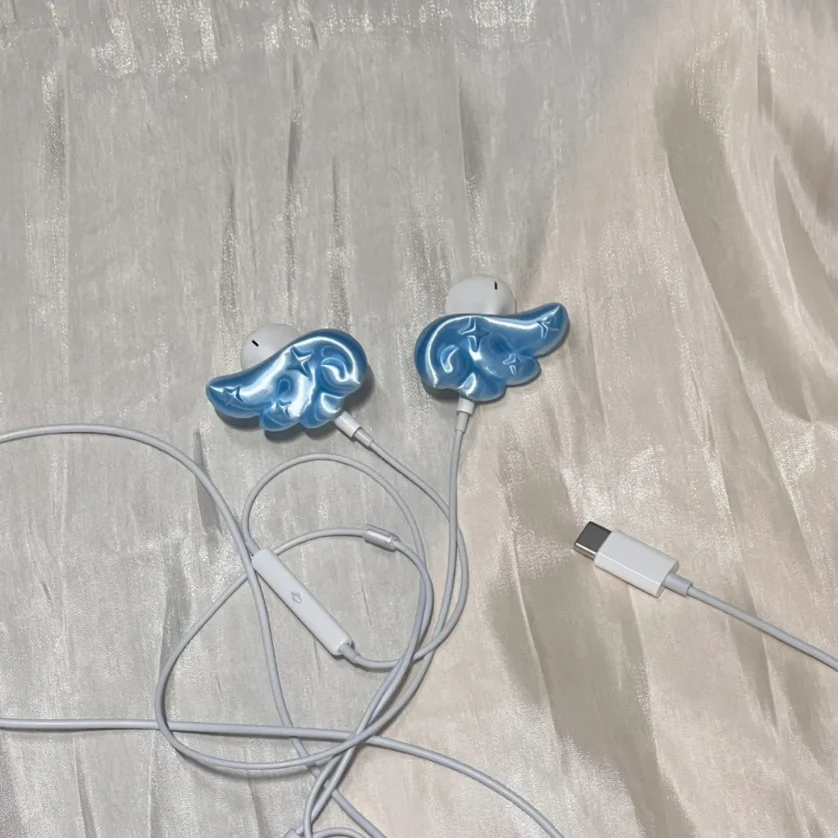 3D Printing Pla - Star Wings Wired Headphone Decoration Customized