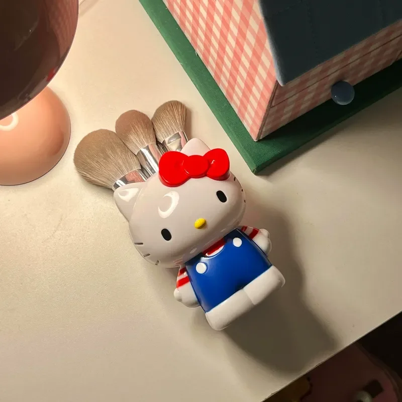 Hello Kitty My Melody-portalápices de dibujos animados, organizador de brochas de maquillaje, decoración de almacenamiento de escritorio, regalo de colección Kawaii para niña y niño