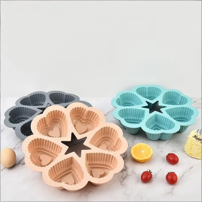 Nonstick Silicone Heart Shaped Cake Mold Baking Tray for Chocolate and Sponge Cakes  for Romantic Party Kitchen Essentials