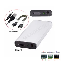 MDR Oculink Enclosure SFF-8611 SFF-8612 to M.2 NGFF M-Key Adapter to NVME PCIe SSD 2280 SSD  for Mainboard