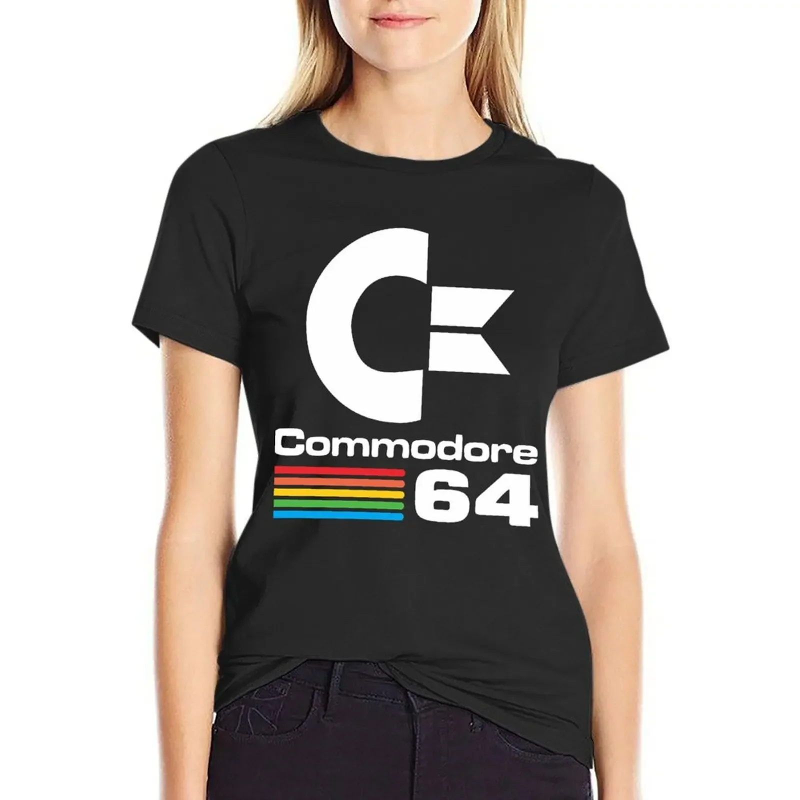 

Commodore-64 logo T-Shirt oversized female aesthetic clothes cute tops cute t-shirts for Women