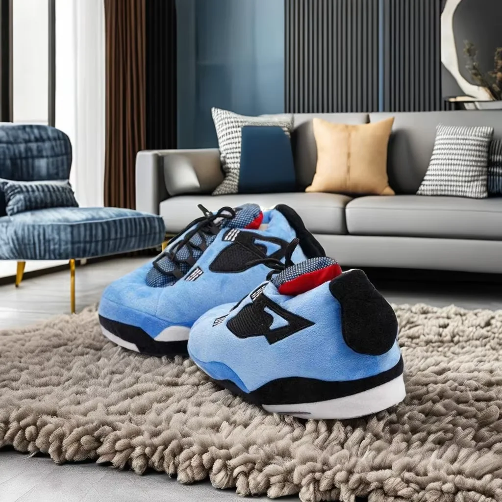 

Настраиваемые оптовые домашние тапочки, теплые нечеткие кроссовки для пар с круглым носком, зимние кроссовки-тапочки