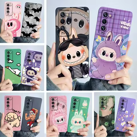 For Tecno Camon 18 Premier Case CH9 Cute Labubu Shockproof Silicone Soft Bumper For Tecno Camon 18 P 18P 18T Camon18 Phone Cover