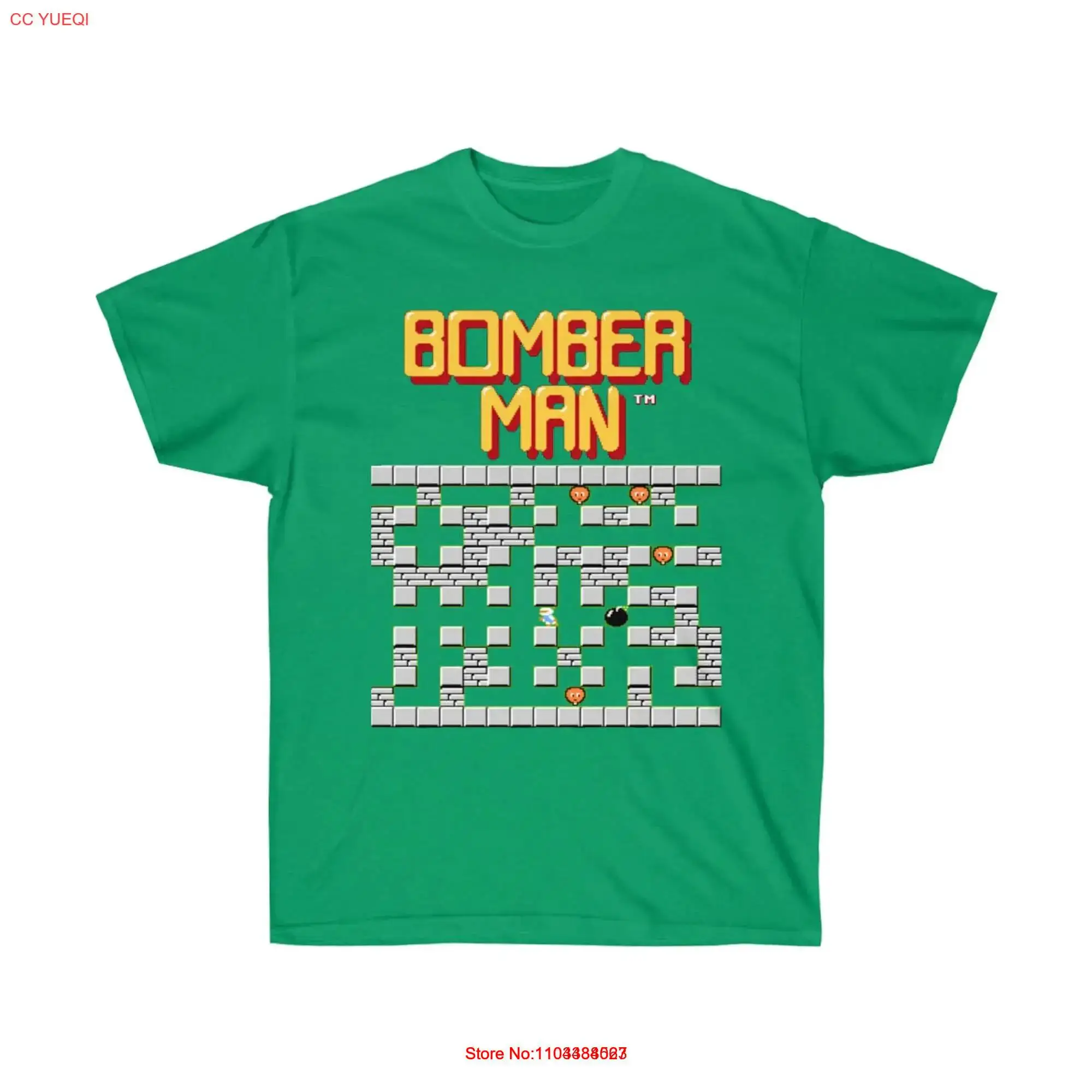 Bomberman stage 1 Logo NES Famicom game 8 bit screen T Shirt Arcade classic vintage retro design all sizes