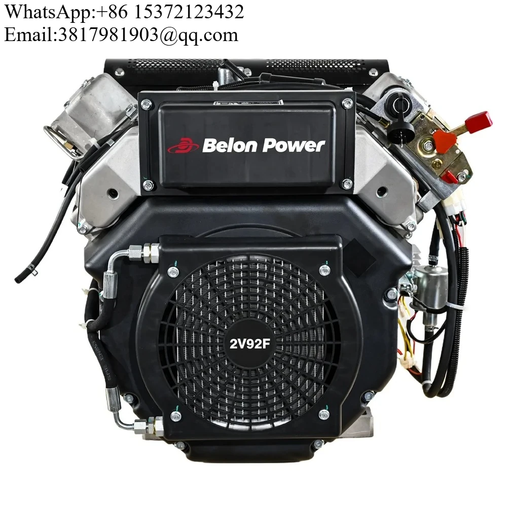 

Двухцилиндровый двигатель с электрическим запуском 2V92F с воздушным охлаждением, 22 л.с. или 20 л.с., четырехтактный механический двигатель с прямым впрыском