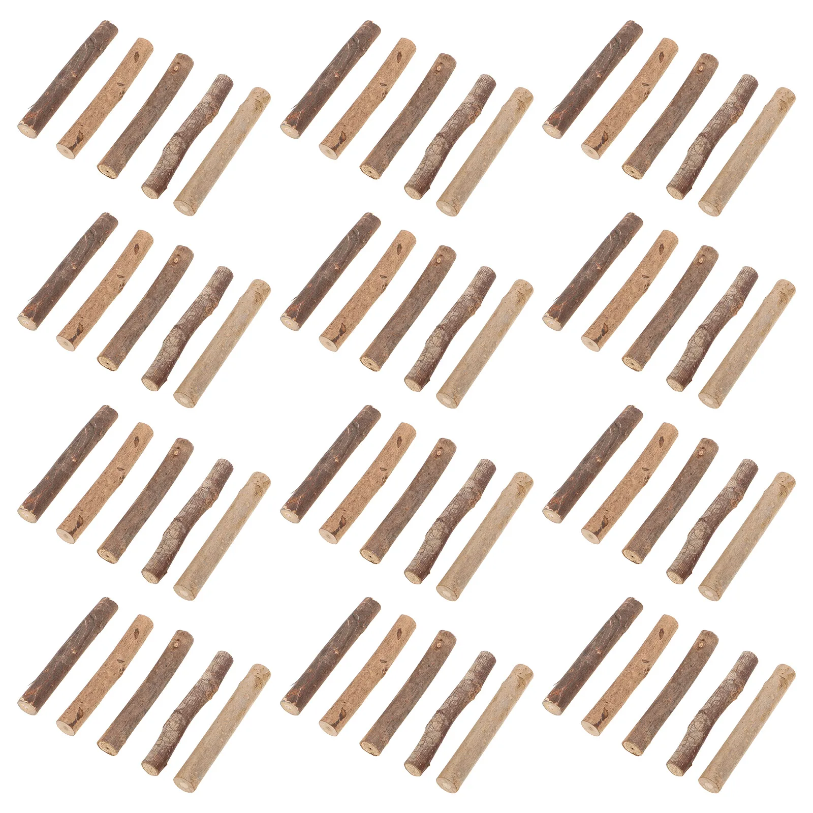 

100pcs Natural Sticks For Crafts Mini Wood Twigs Rustic Farmhouse Diy Decor School Projects 3.93 Inch Long Durable Wood Log