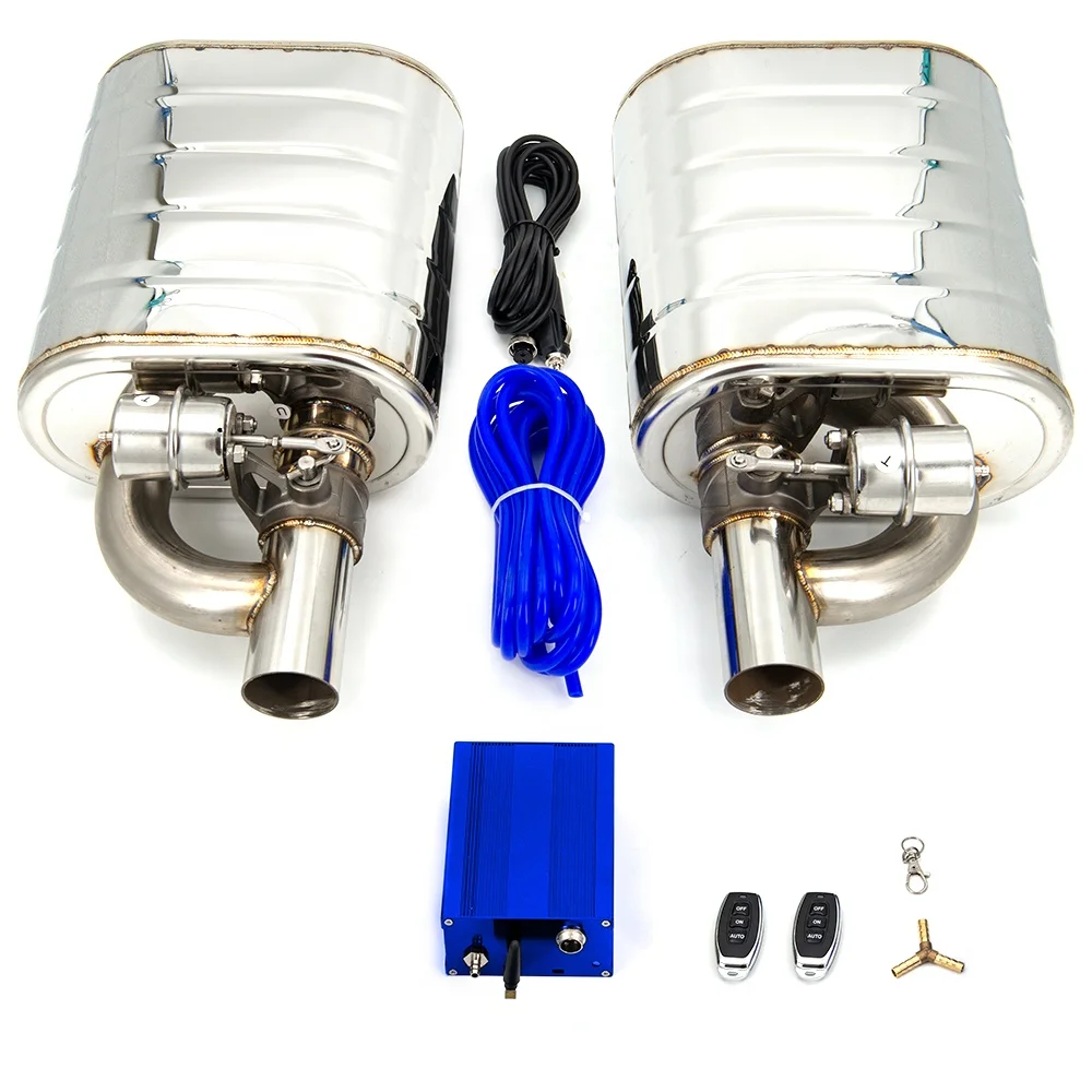 

Performance Customized Stainless Steel Car Vacuum Exhaust Muffler With / Without Remote Control