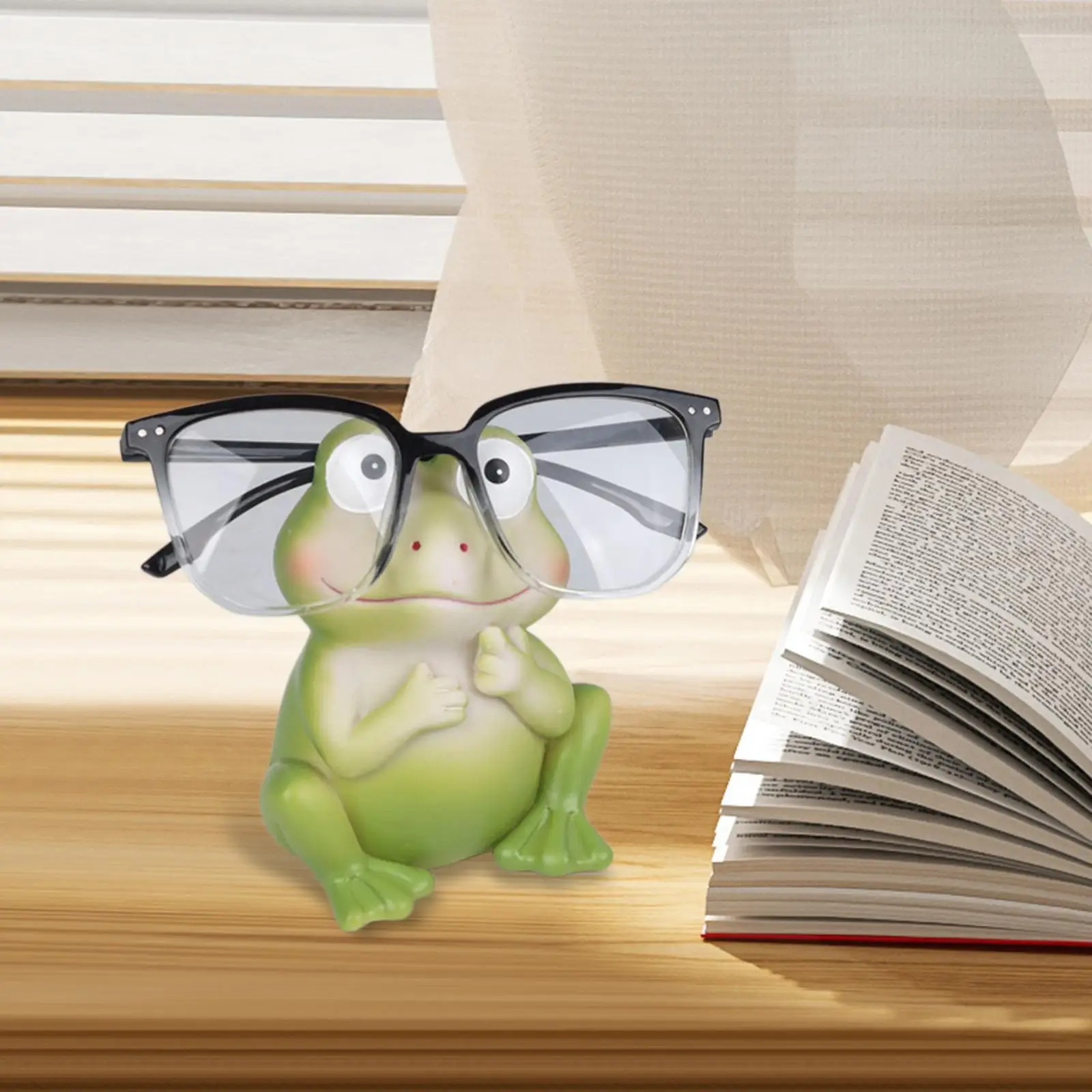 

Frog Eyeglass Holder Decoration Resin for Desk Accessories Bedside Kitchen