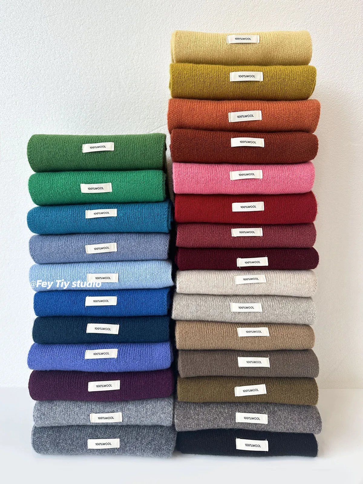 Korean Original Order 100% Australian Pure Wool Knitted Scarf Women's Winter Warm and Cold Solid Color Gift Couple Wool Scarf