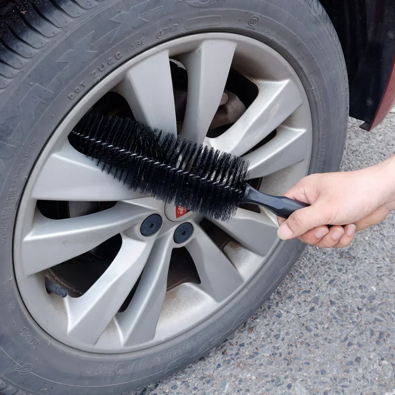 Car Tire Rim Brushes Wheel Hub Cleaning Brushes Auto Wheels Detailing Pointed Cleaning Brushes Tire Washing Tools Accessories