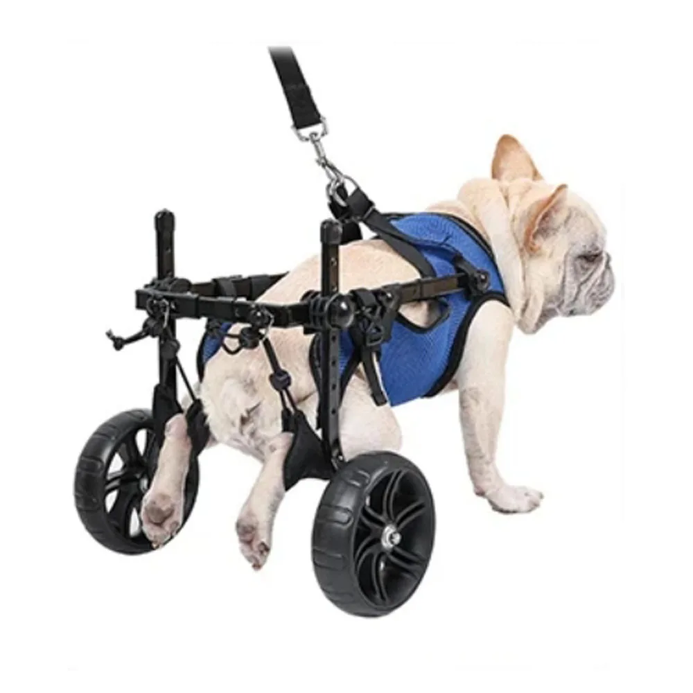 Small Dog Wheelchairs Big Wheel Adjustable Mobility Aids For Disabled Pets Dog Leg Brace And Hip Support