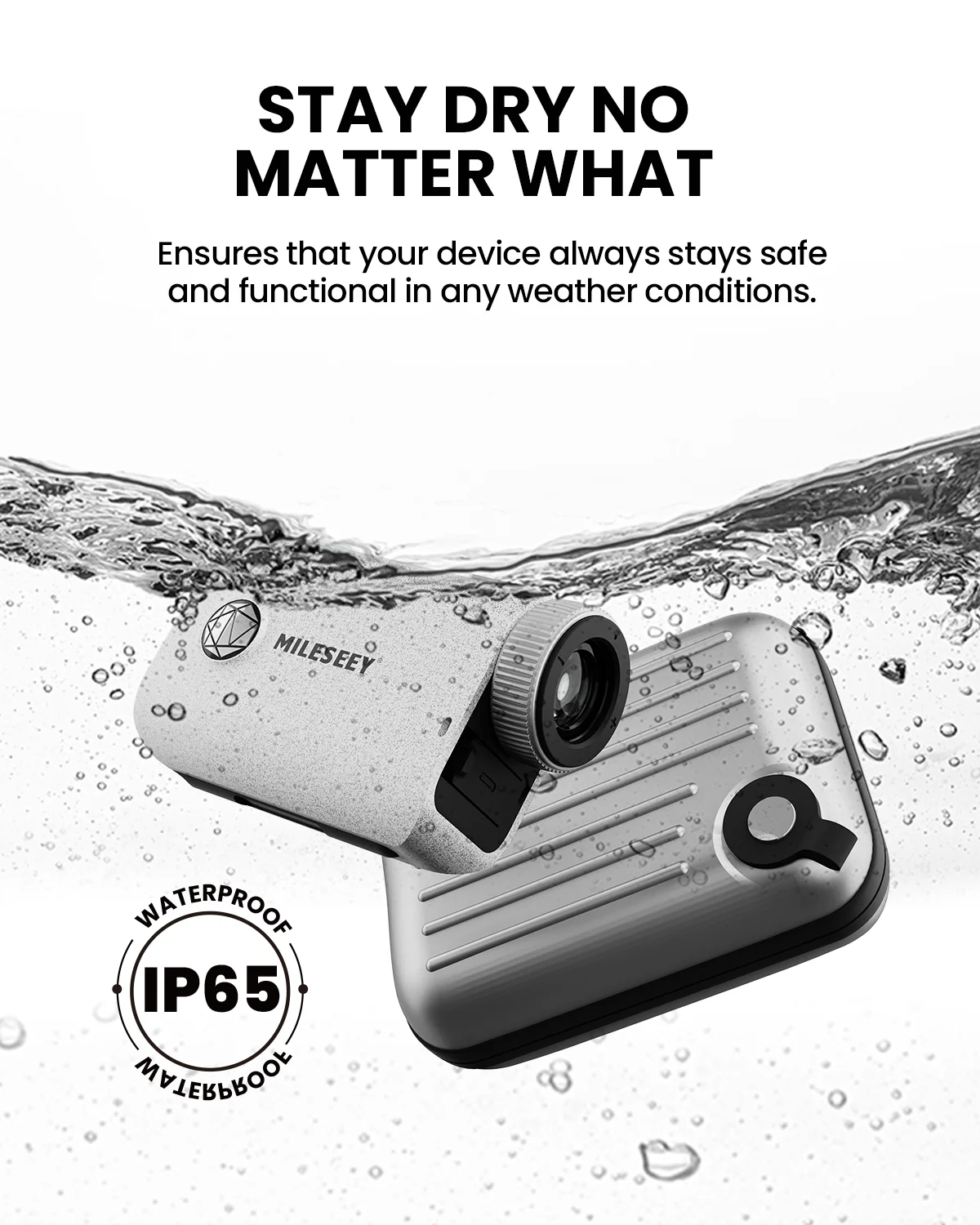 MILESEEY PF110 Grey Golf Range Finder Waterproof Outdoor Distance Meter Tester Golf Rangefinder