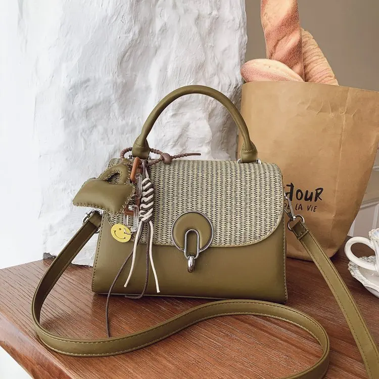 

Новое поступление, корейская сумка-коробка с цветными блоками, женская нишевая минималистичная маленькая квадратная универсальная сумка через плечо