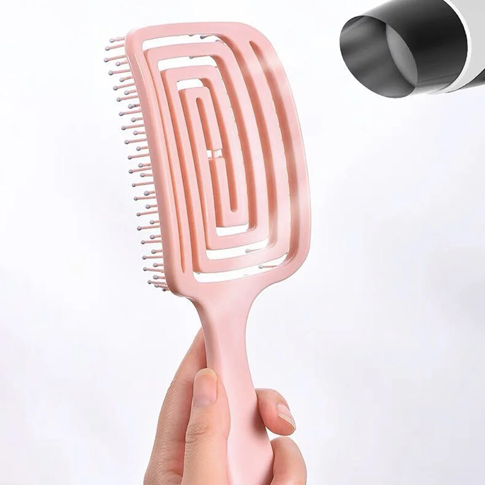 Massage Comb Tangled Hair Comb Hair Brush Massage Anti-static Hollow Out Wet Curly Hair Brushes For Women Wet Curly Hair Brush