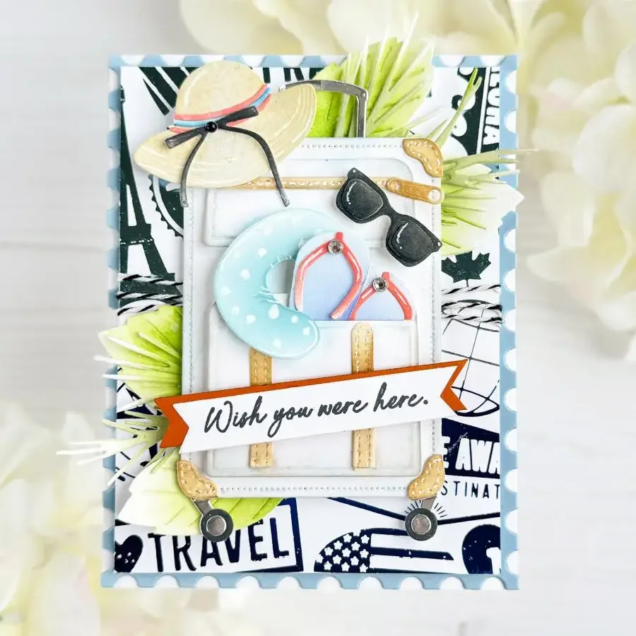 Maleta 2025, nuevos troqueles de corte de Metal para decoración de diario de recortes, plantilla en relieve, tarjeta de felicitación artesanal hecha a mano