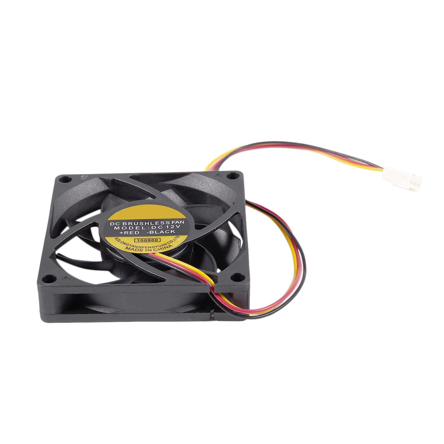 T88C 70x70mm 12V 3 pin PC Case del computer CPU DC Brushless Cooler Ventola di raffreddamento Nero
