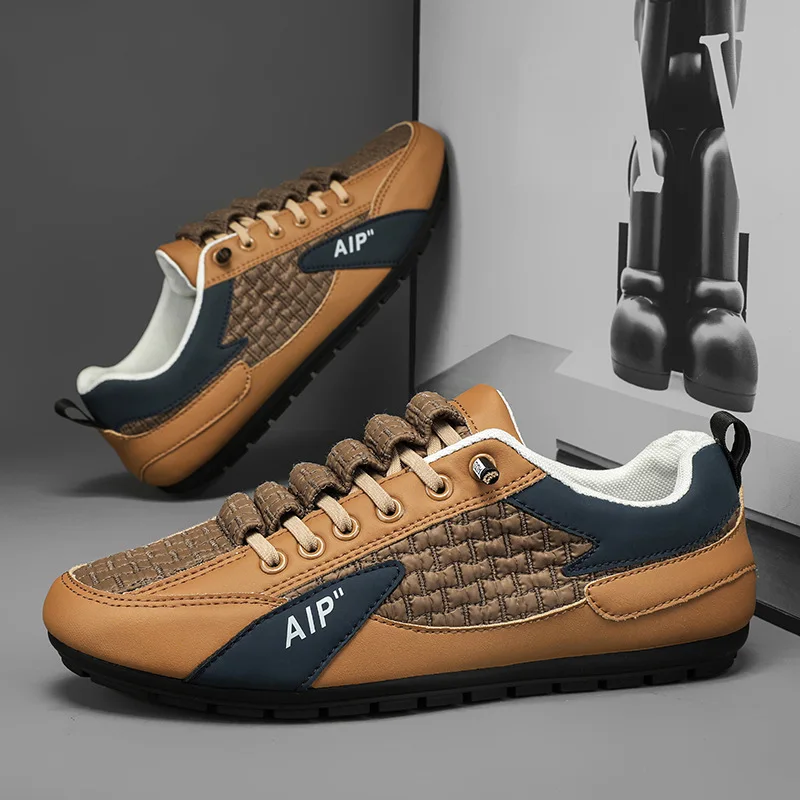 

Кроссовки мужские с резинкой, роскошные лоферы, повседневная обувь на плоской подошве для вождения, брендовые теннисные туфли, лето