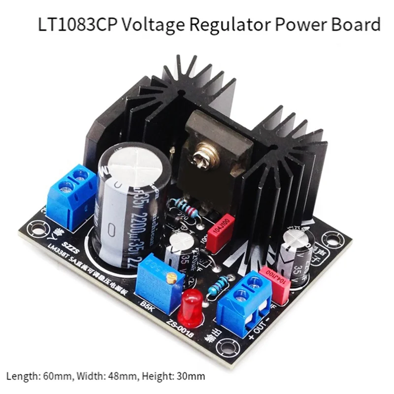 BNVN-フィラメント電圧調整可能リニアレギュレート電源ボード LT1083 7A出力 DIY電子キット