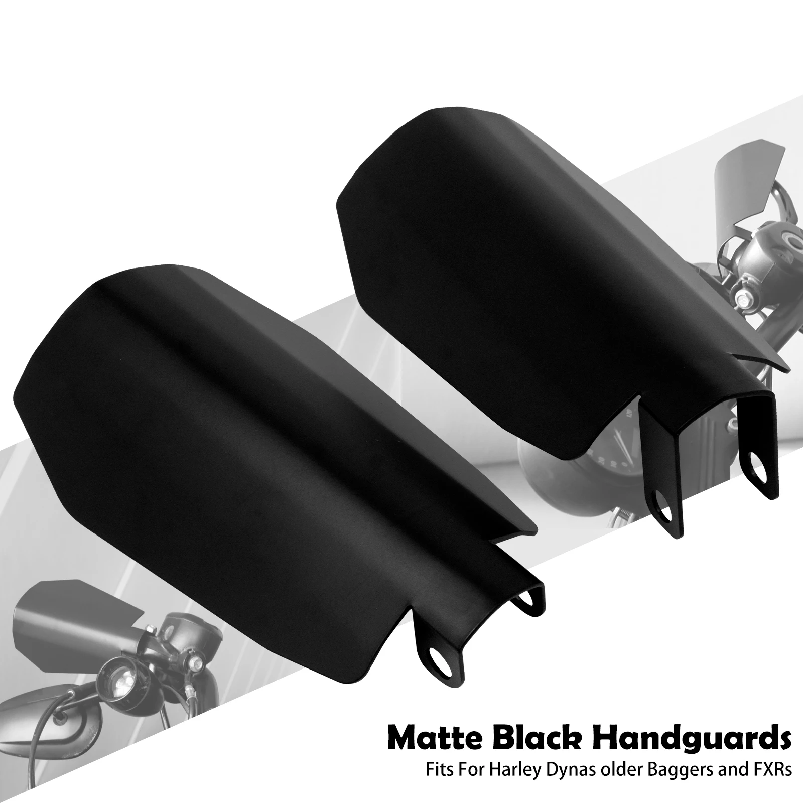 Motorcycle 2PCS Handle Bar Hand Guards Protector Wind Deflector Shield Cover For Harley Dyna Low Rider Softail Touring Sportster