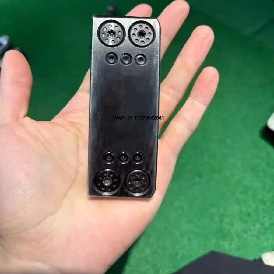 Men's Black Golf Putter with Milled Face & Anti-Slip Grip