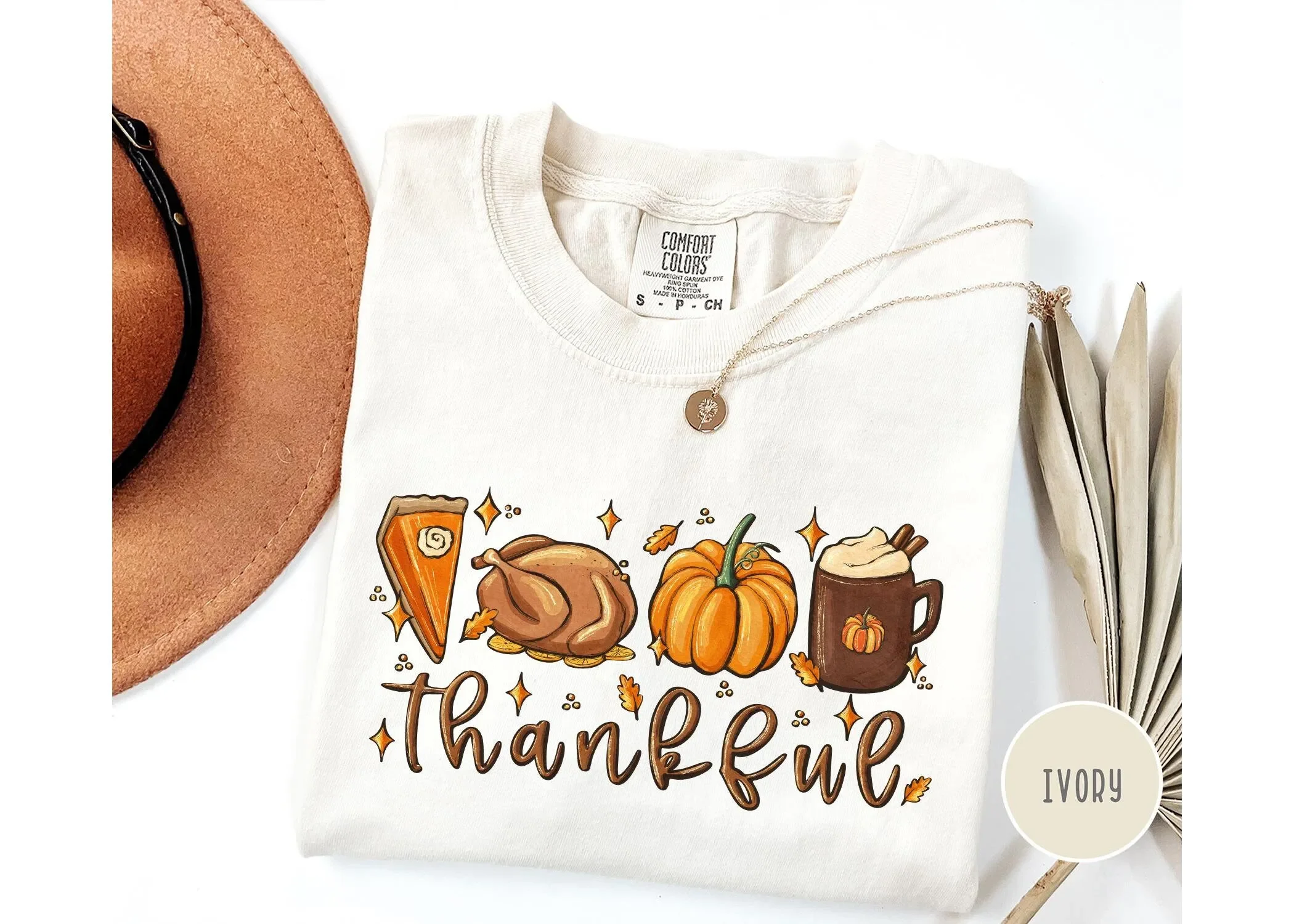 Thankful T Shirt Blessed Pumpkin Thanksgiving SweaT