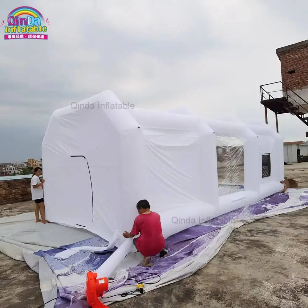 

Hot Selling Inflatable Car Wash Tent White Inflatable Paint Booth For Car Spraying