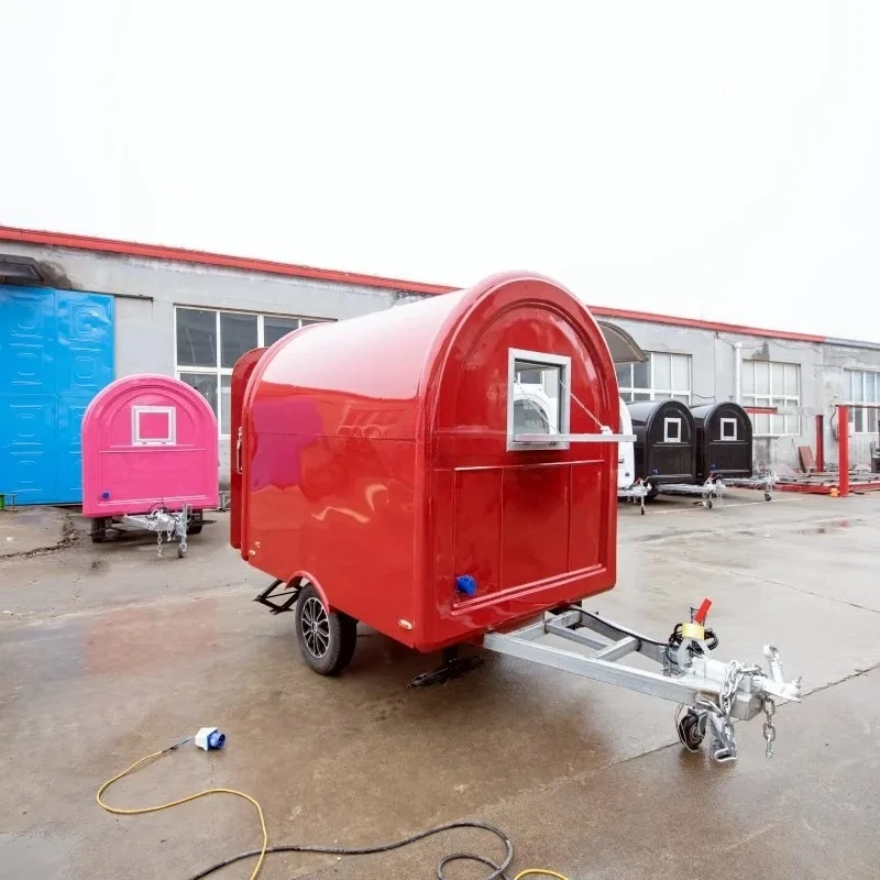 Food Trailer Cart Hot Dog Food Cart Mini Food Trailer Coffee Cart