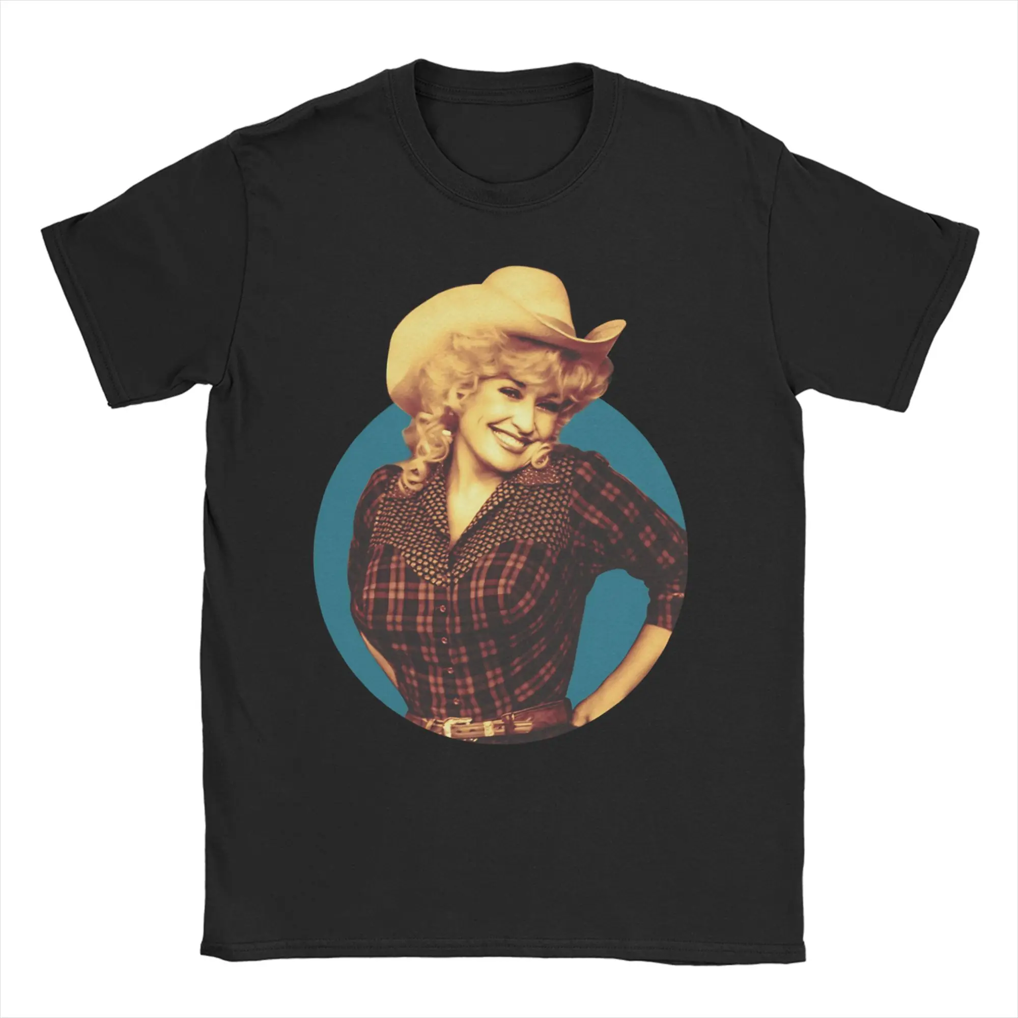 Dolly Parton Singer T Shirt Men Women Pure Cotton Funny T-Shirts Crew Neck Tee Shirt Short Sleeve Clothes Gift Idea