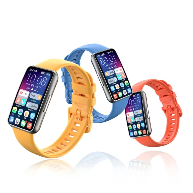 قابل للتعديل حلقة الرياضة الفرقة ساعة ذكية سيليكون حزام لهواوي باند 7 Sweatproof سوار حزام معصمه