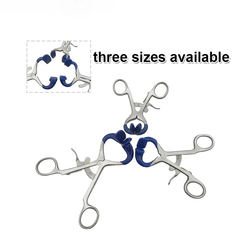 1Pcs Dental Examination Instruments Mouth Opener Forceps Forceps-Style Stainless Steel Mouth Expander Metal Adjustable Retainer