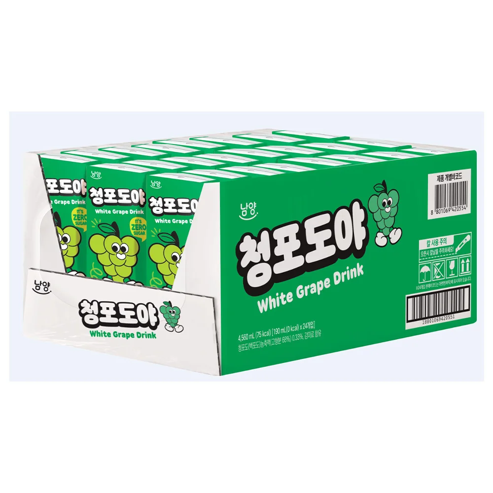 ناميانج عصير العنب الأخضر 190 مل × 48 زجاجة