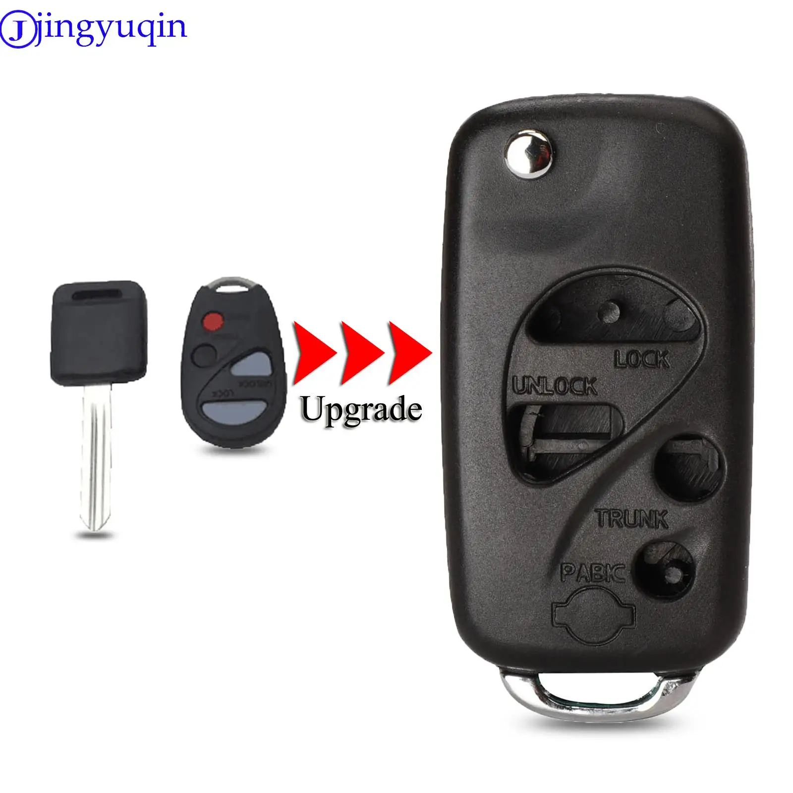 

Jingyuqin модифицированный откидной складной пульт дистанционного управления для INFINITI G35 I35 350Z для Nissan Sentra Altima Maxima 4 кнопки