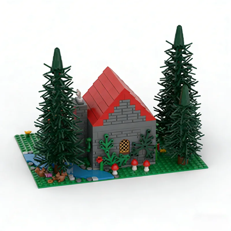 980pcs MOC Fairy Cottage Version 2 City Model Building Christmas Gifts Blocks Construction Toys DIY Education Creative Idea