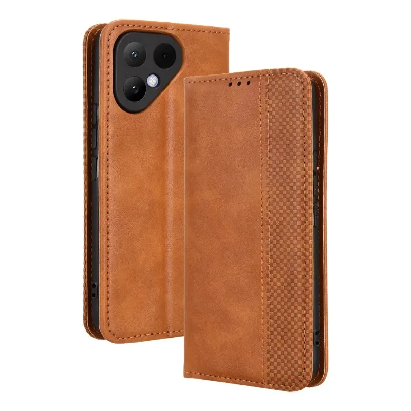 

Чехол Skinlee для Tecno Pova Curve 2 5G, кожаный, в стиле ретро, с магнитной застежкой, держателем для карт и кошельком, чехол-книжка для Tecno Pova Curve 2 5G