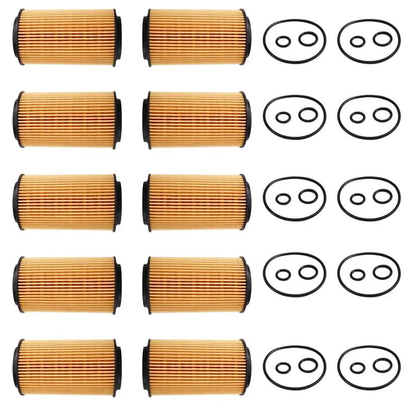 

10Pcs Oil Filter A6511800109 For Mercedes Benz C Class W204 C204 2011 2012 2013 2014 C220 C250 CDI AT OM651-N32R
