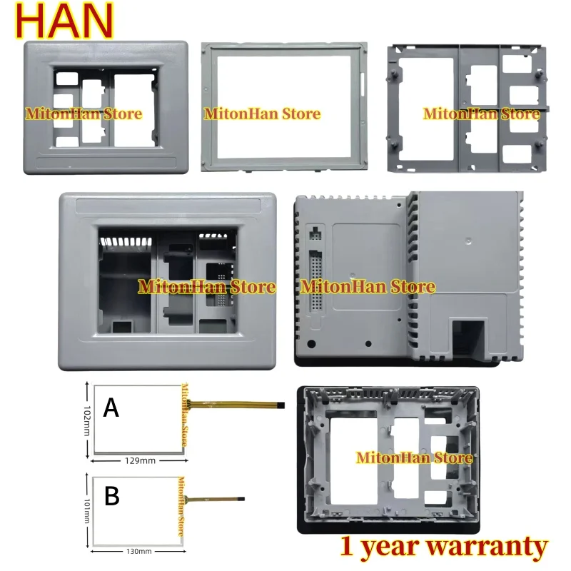 New For 2711P-T6M20D 2711P-T6C5A touch screen glass Front and Back Shell Plastic Housing Case Cover