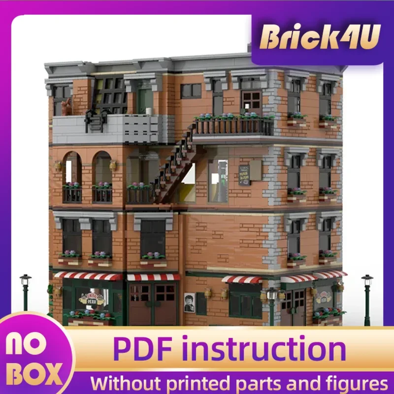 Moc Building Blocks Street View Model Series Living Apartment Technical Bricks DIY Assembly Famous Toys For Childr Holiday Gifts