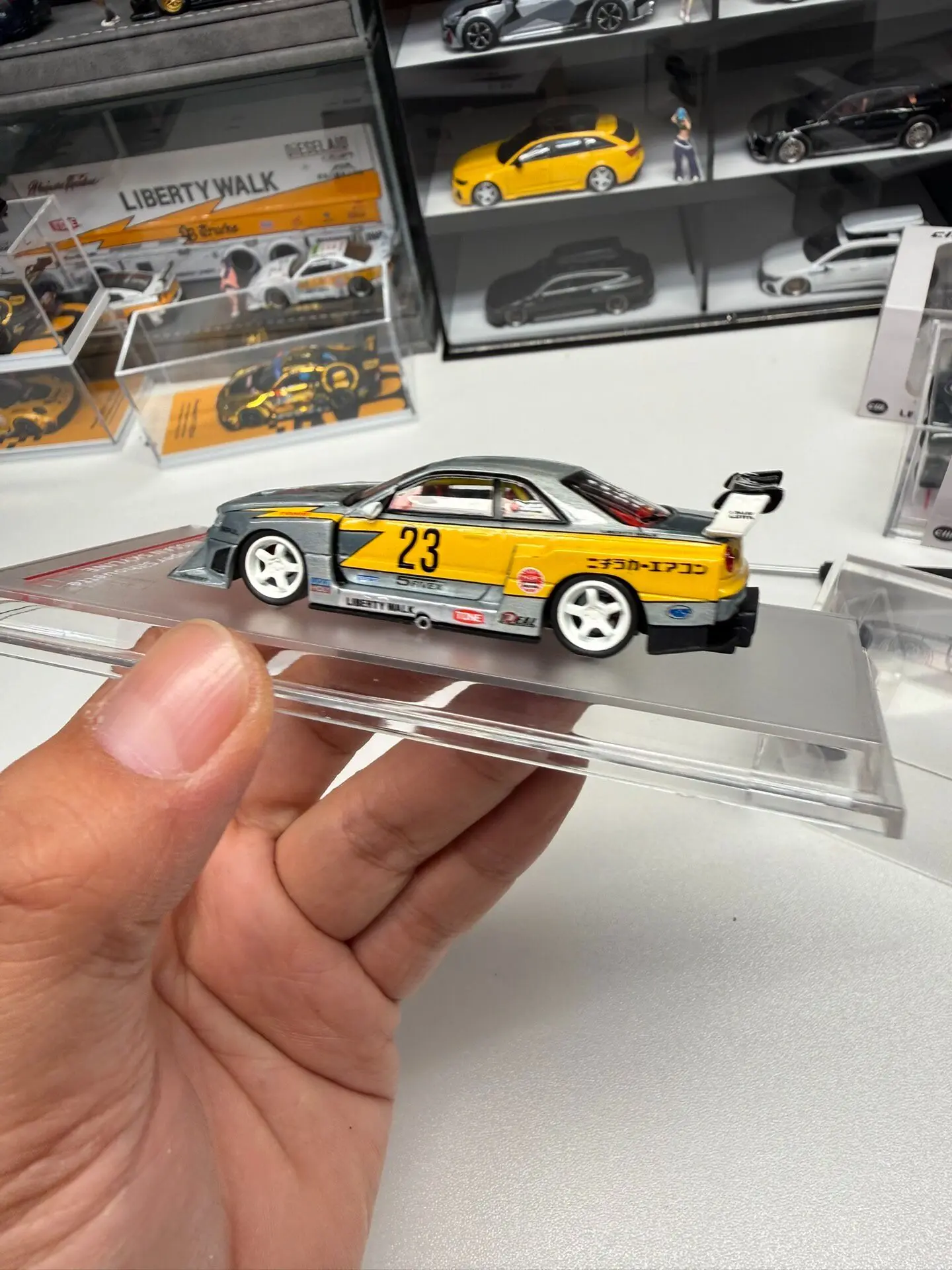 Diecast CM 1:64 Scale LB-ER34 Super Silhouette Lightning Alloy Car Model