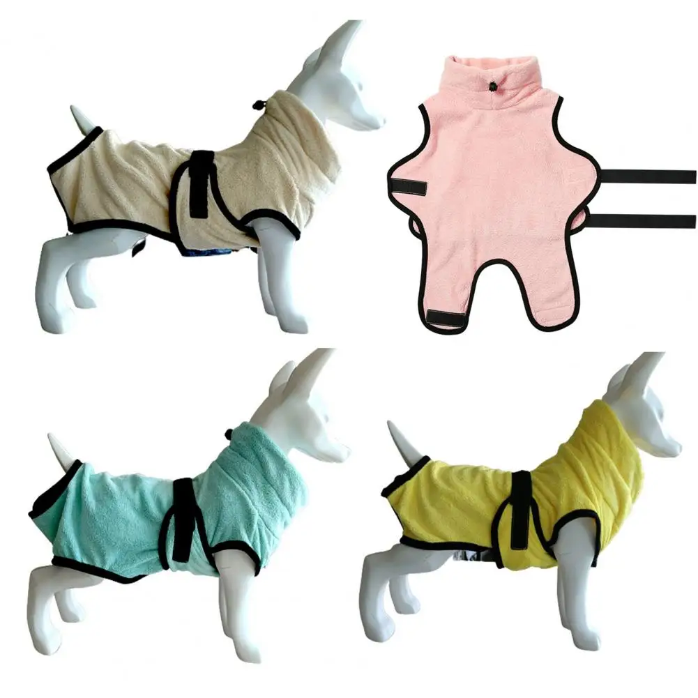 Pet Robe  Stylish Pet Bathrobe Fast Drying Towel  Fasten Tape Dog Bathrobe