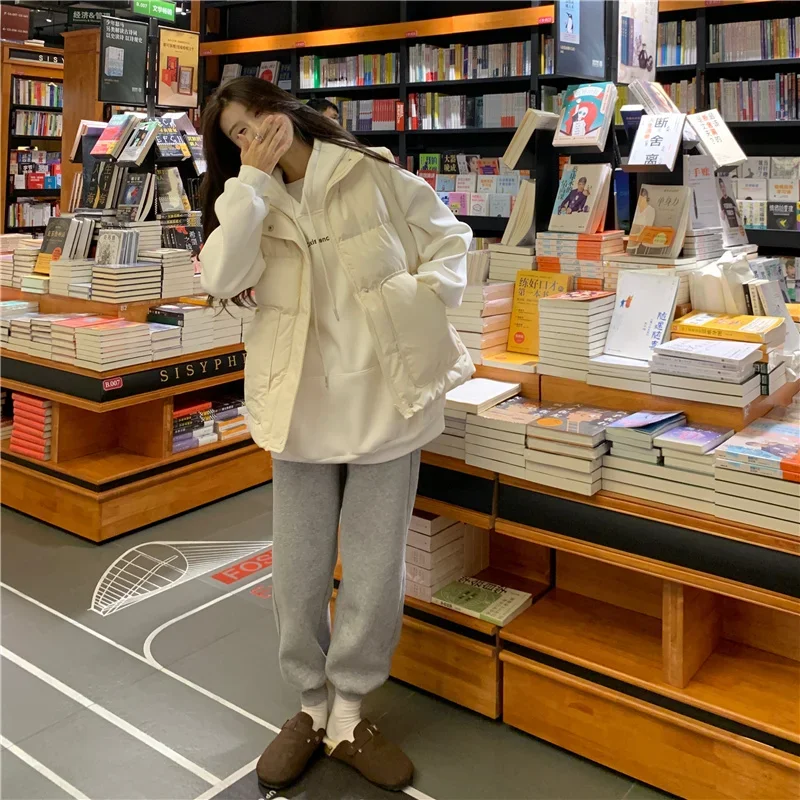 Fanan صدرية نسائية شتوية دافئة سترات مبطنة بالقطن صدريات رفيعة وسميكة للسيدات بلون سادة قطع علوية ناعمة أساسية للسيدات