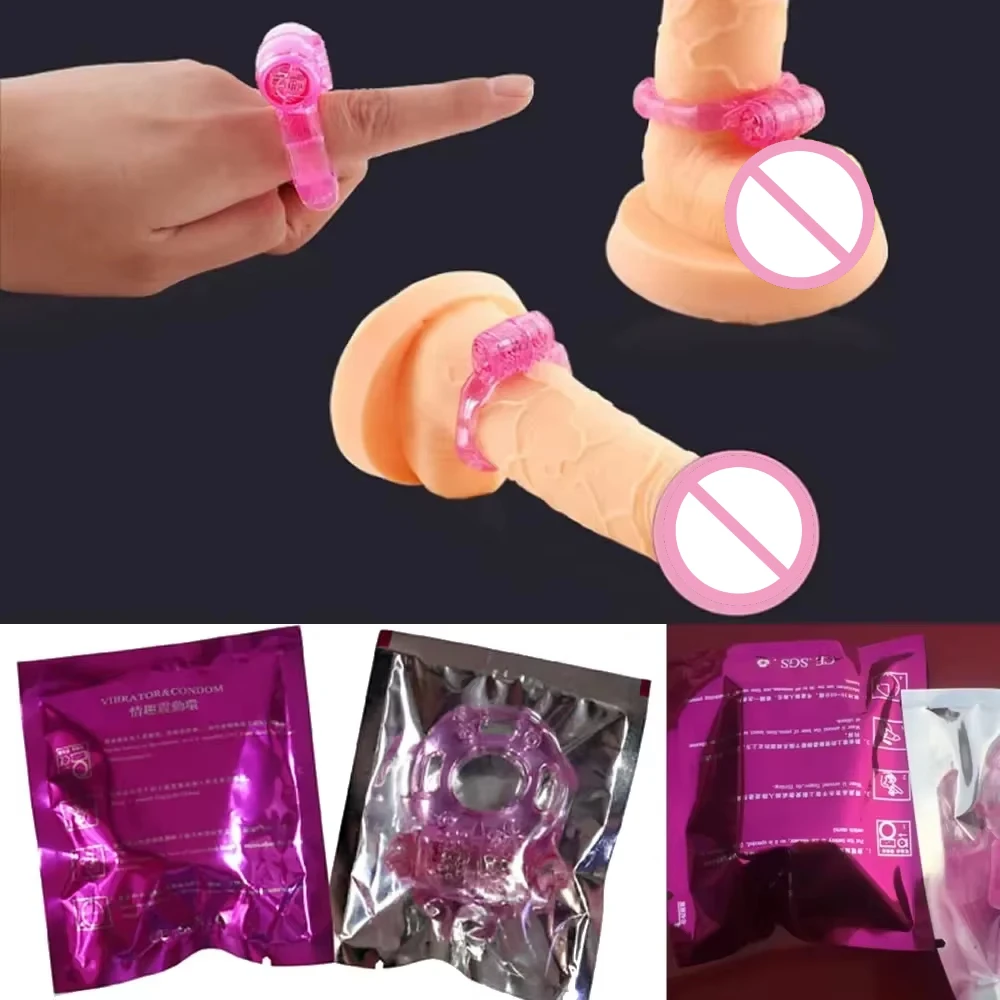 Wibrator z pierścieniem koguta Wibrujące pierścienie Stymulator łechtaczki Penis Erect Erection Enhance Sex Ability Produkt Sex Toys dla mężczyzn