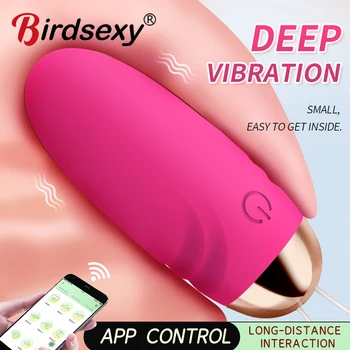 Wireless Bluetooth G Spot Dildo Vibrator for Women APP Remote Control Wear Vibrating Egg Clit Female Vibrating Panties Sex Toys