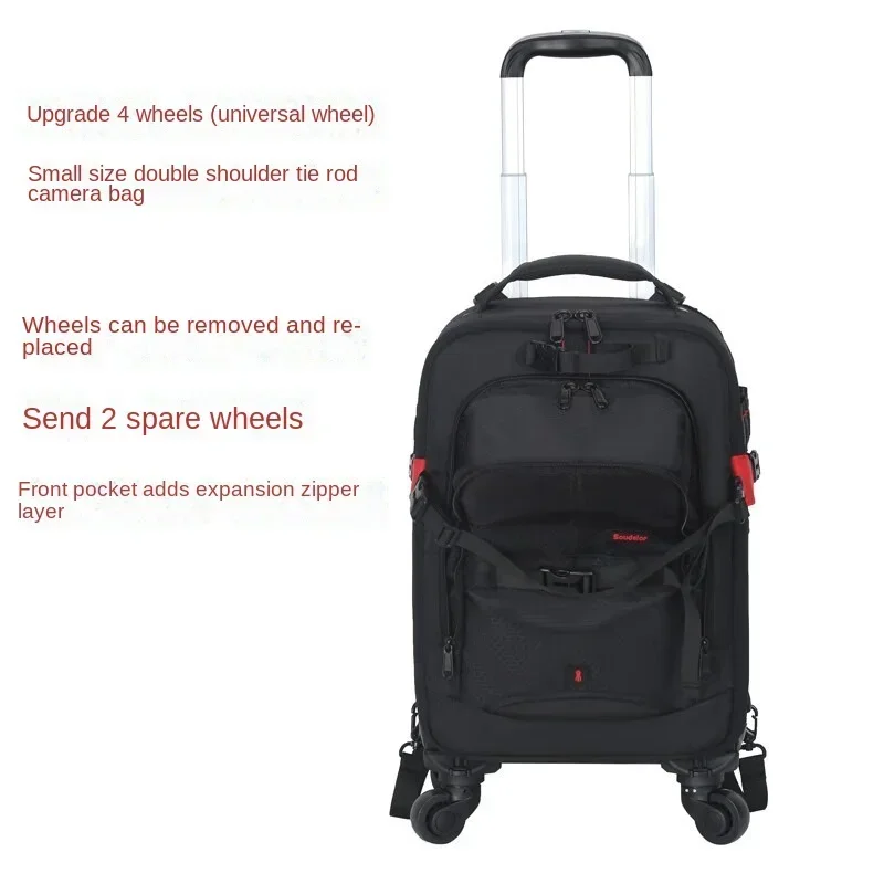 Professional camera trolley luggage bag trolley photography bag camcorder digital backpack suitcase travel photography backpack