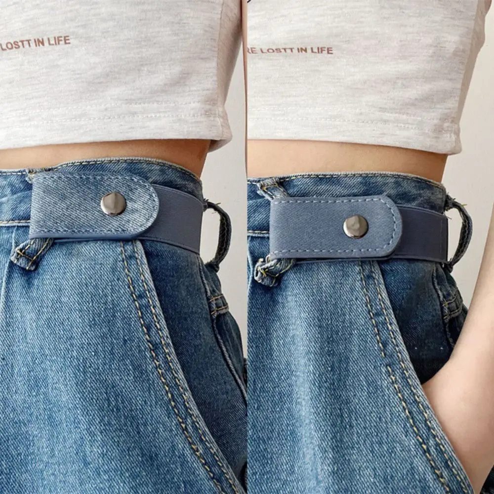 Without Buckle Elastic Belt Japanese Decoration Traceless Buckle Free Belt Elastic Stealth No Buckle Invisible Belt Pants
