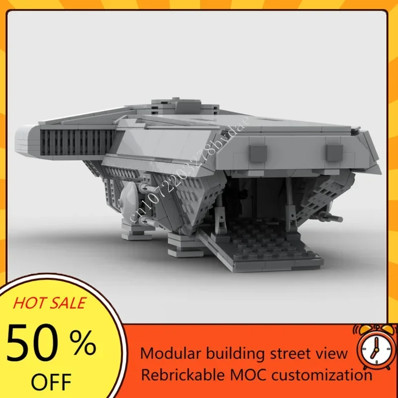 

896 шт., Прямая поставка из мандалорской космической войны, военный MOC, космический корабль, боевая модель, пазлы на заказ, сделай сам, сборная модель, игрушки, подарки