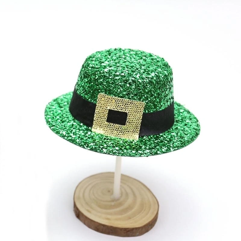 400A Decorative Hair Clip Costume Headwear Irish Patricks Day Lucky Hair Decor