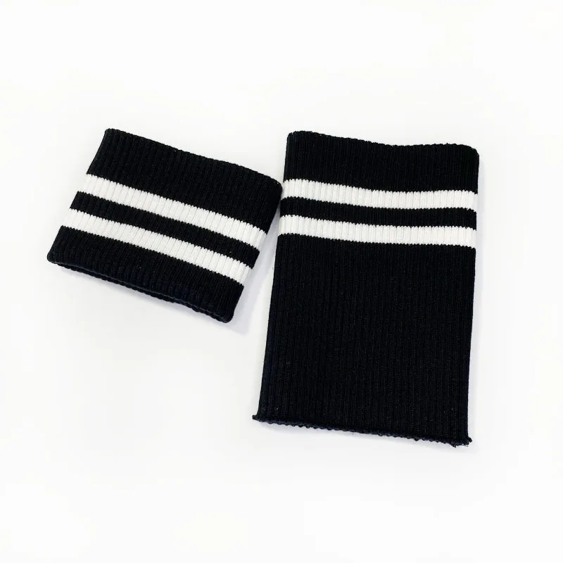 2*2Stretch Soft Knit Rib Cuff For Sweatshirt Bottom Stretchy Cotton Rib Fabric Making Cuffs Trim Clothing Jacket Coat